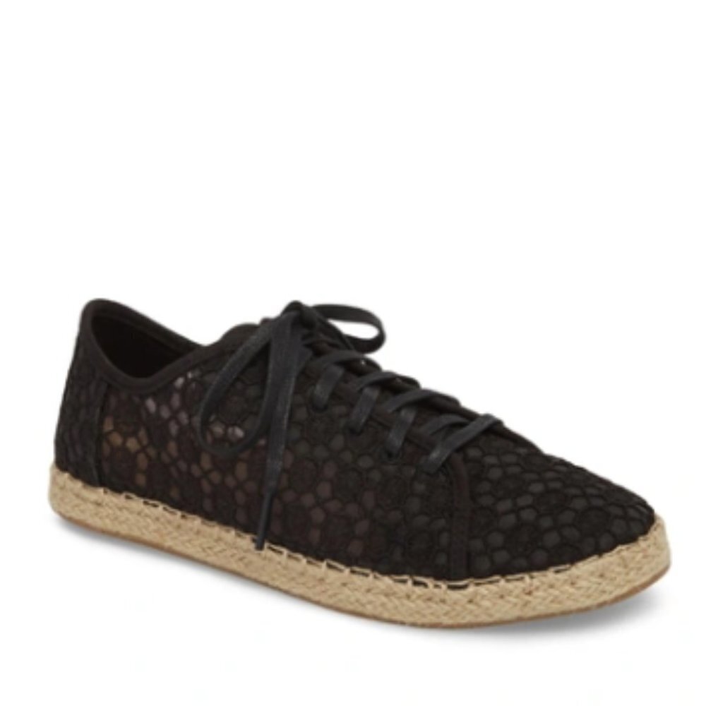 Toms Women's Lena Embroidered Mesh Lace Up Espadrille Sneakers - 6.5